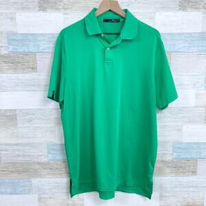 Ralph Lauren RLX Tech Golf Polo Shirt Prairie Dunes Country Club Mens Large